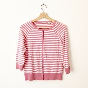 Halogen Striped Cardigan